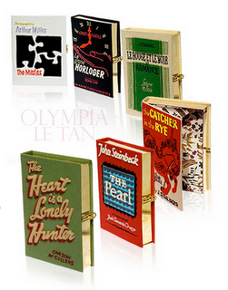 Olympia Le-Tan, bookbag clutch selection Olympia Le-Tan, book bags clutch selection